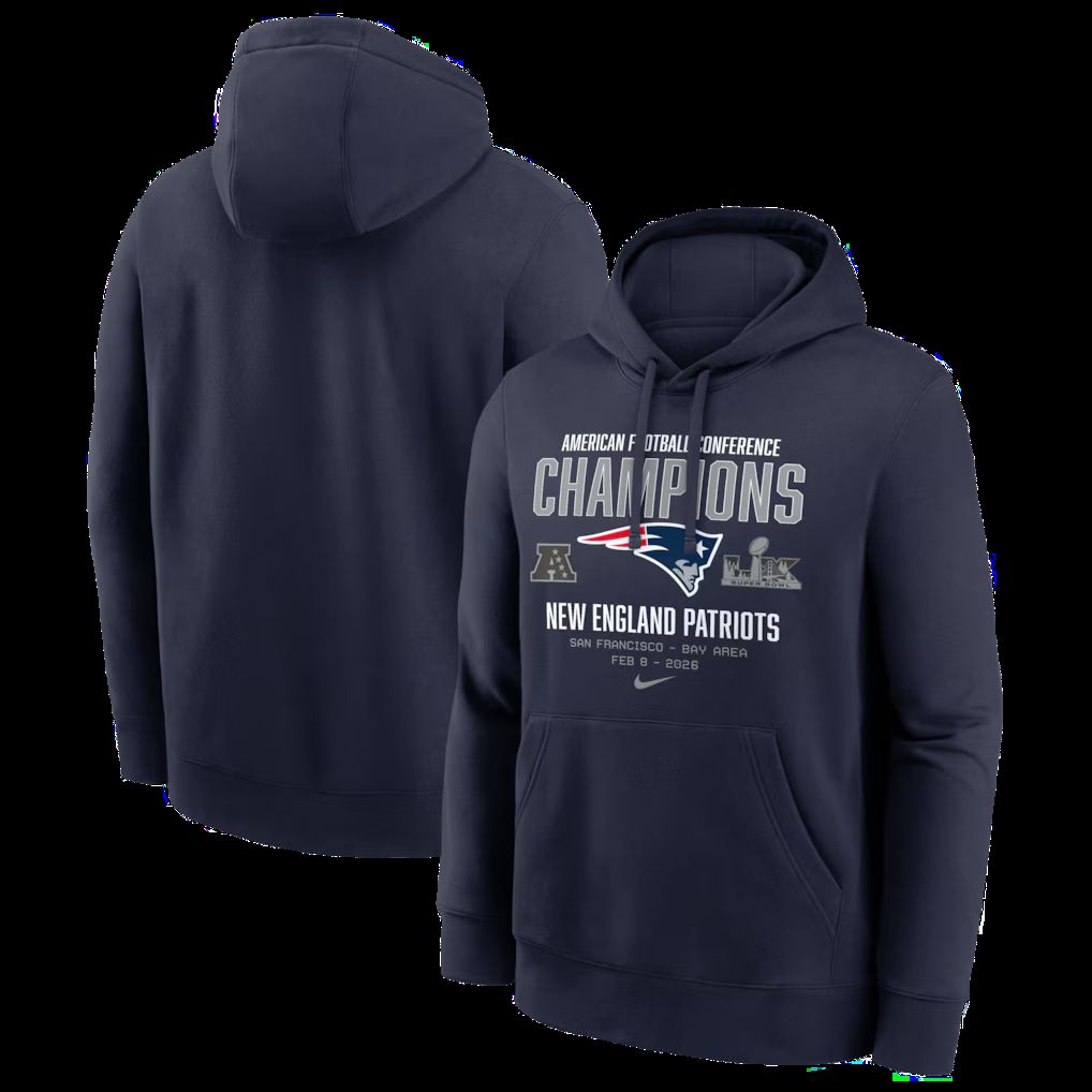 Men 2026 NFL New England Patriots hoodie blue 0019
